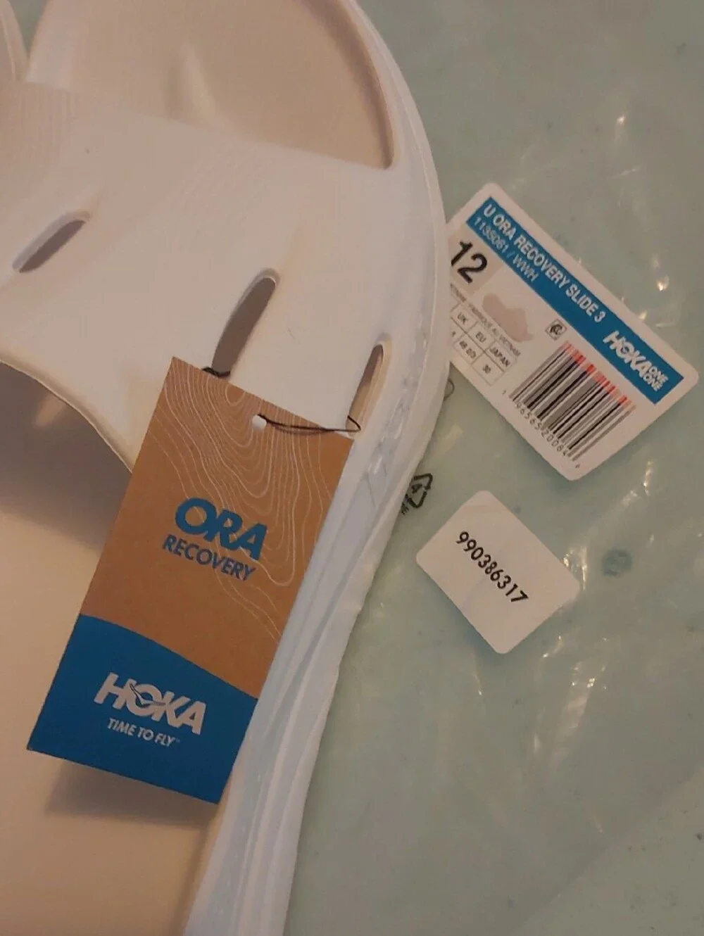 Hoka White Ora Recovery Slide
